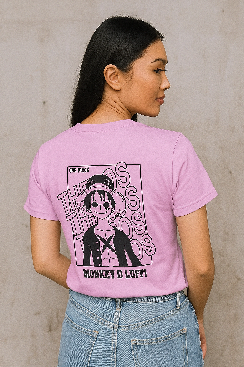 LUFFY BACK PRINTE PINK EDITION